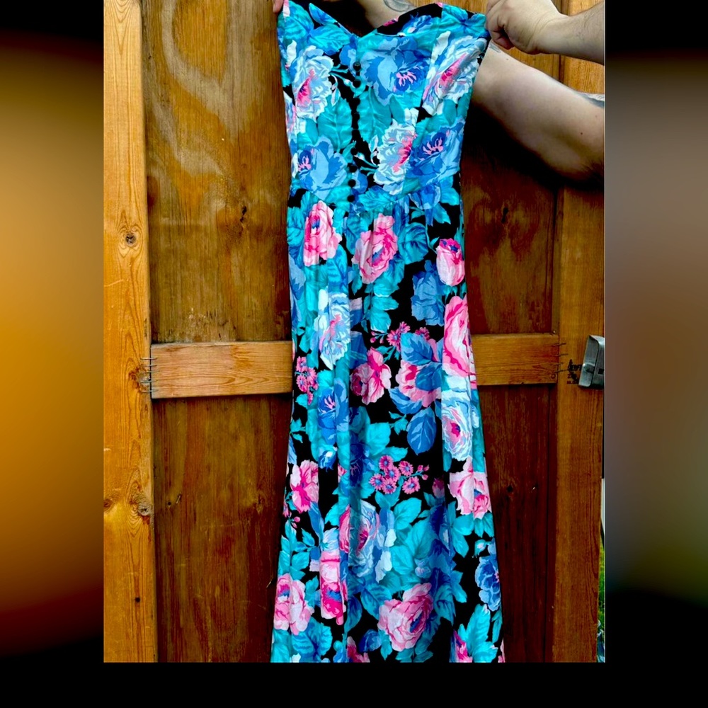 Vintage strapless dress